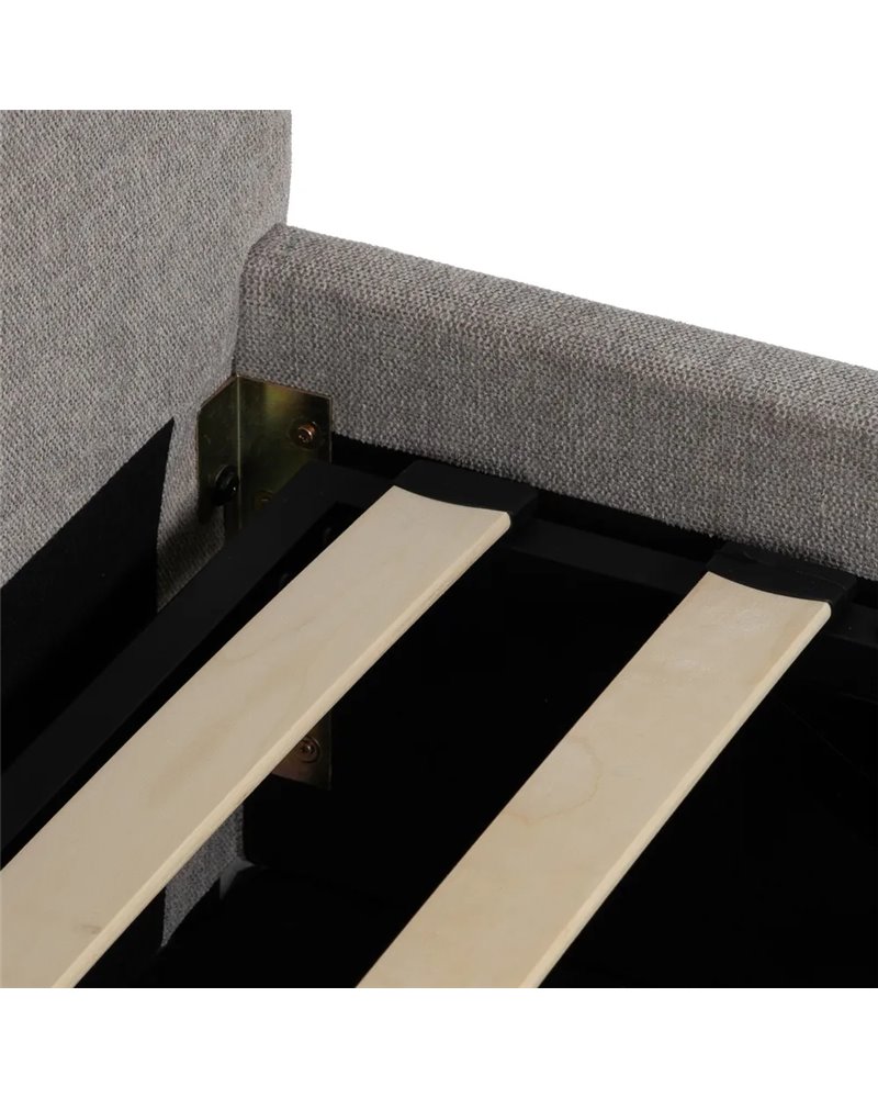 CAMA CANAPÉ GRIS TEJIDO DORMITORIO 164 X 214 X 110 CM