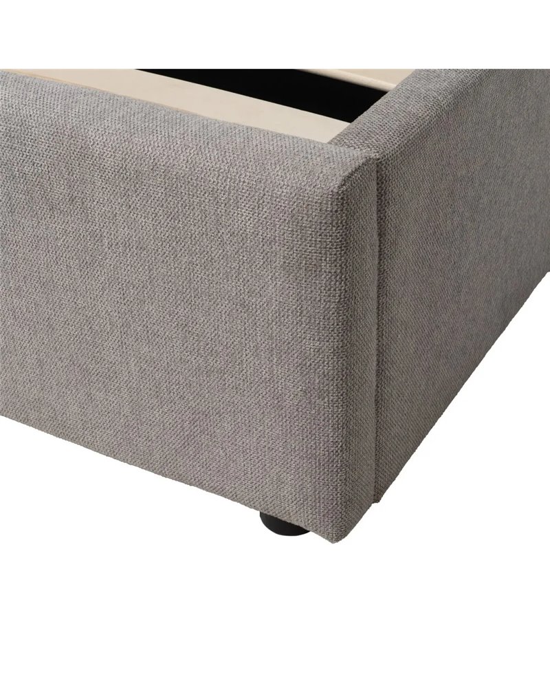 CAMA CANAPÉ GRIS TEJIDO DORMITORIO 164 X 214 X 110 CM