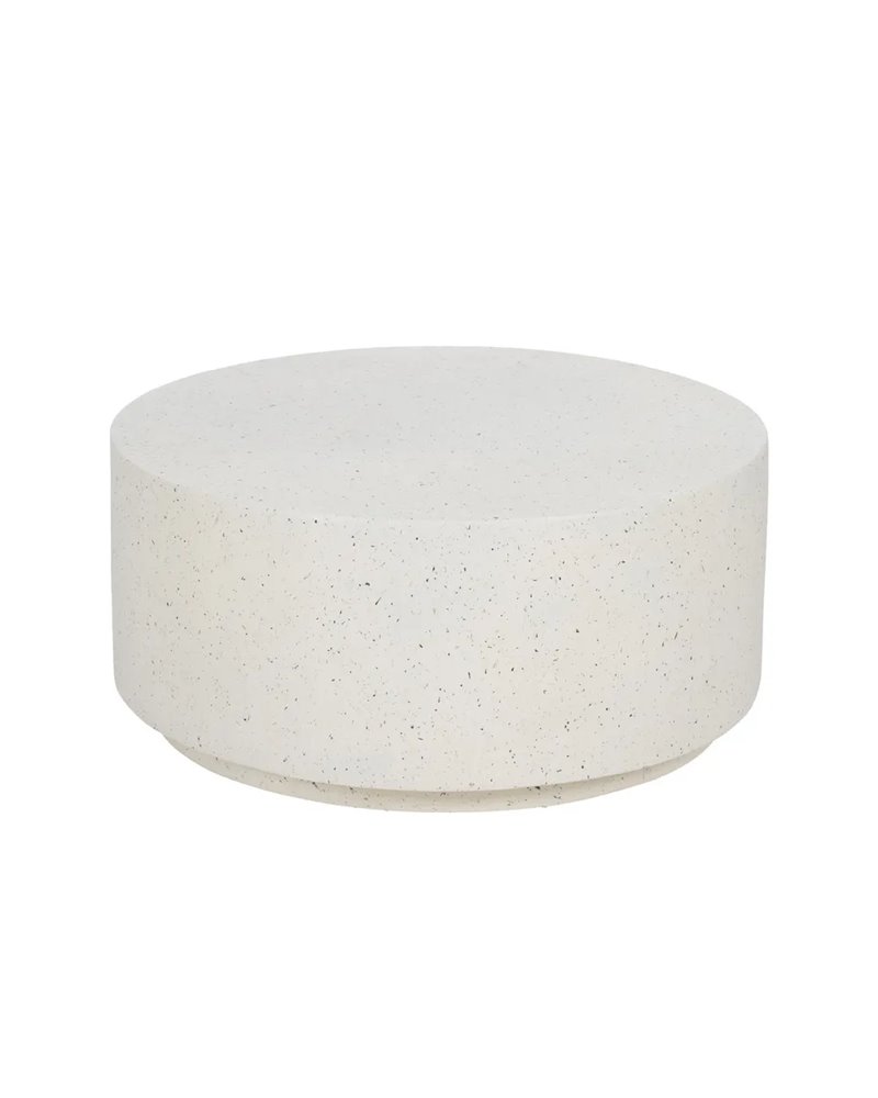 MESA CENTRO BLANCO FIBRA DE MAGNESIO 90 X 90 X 40 CM