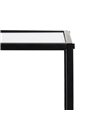 CONSOLA NEGRO METAL-CRISTAL 100 X 30 X 70 CM