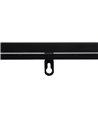 CONSOLA NEGRO METAL-CRISTAL 100 X 30 X 70 CM