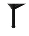 CONSOLA NEGRO METAL-CRISTAL 100 X 30 X 70 CM