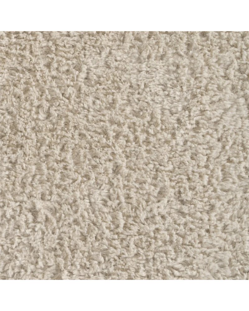 PUF BEIGE TEJIDO SALÓN 51 X 47 X 45 CM