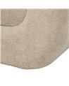 PUF BEIGE TEJIDO SALÓN 51 X 47 X 45 CM