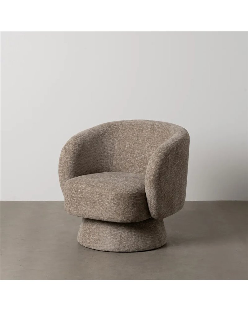 SILLÓN BEIGE TEJIDO SALÓN 78 X 79 X 77 CM