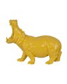 FIGURA HIPOPÓTAMO AMARILLO RESINA 66 X 25,50 X 51 CM