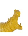 FIGURA HIPOPÓTAMO AMARILLO RESINA 66 X 25,50 X 51 CM