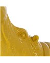 FIGURA HIPOPÓTAMO AMARILLO RESINA 66 X 25,50 X 51 CM