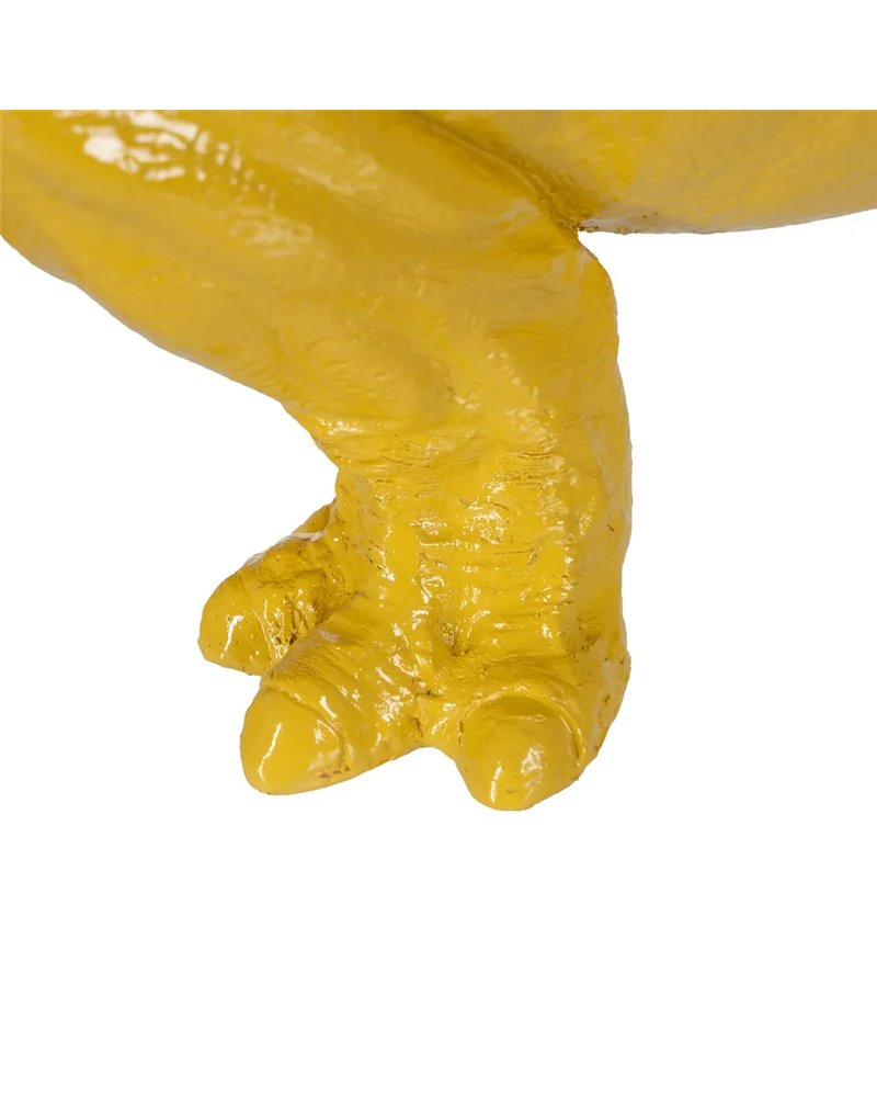 FIGURA HIPOPÓTAMO AMARILLO RESINA 66 X 25,50 X 51 CM
