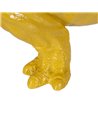 FIGURA HIPOPÓTAMO AMARILLO RESINA 66 X 25,50 X 51 CM