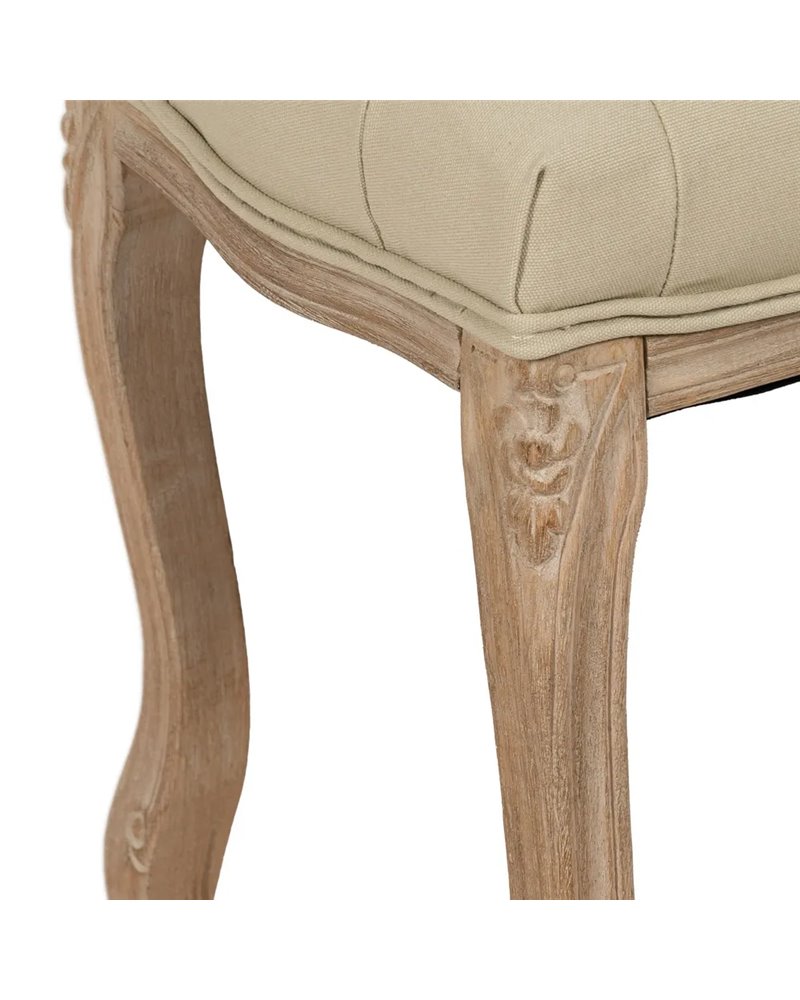 BANQUETA NATURAL-BEIGE TEJIDO-MADERA 110 X 36 X 47 CM