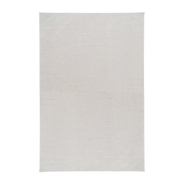 ALFOMBRA GEOMÉTRICO BEIGE VISCOSA 200 X 300 CM