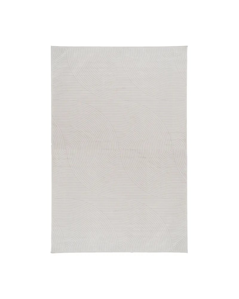 ALFOMBRA GEOMÉTRICO BEIGE VISCOSA 200 X 300 CM ALFOMBRA GEOMÉTRICO BEIGE VISCOSA 200 X 300 CM
