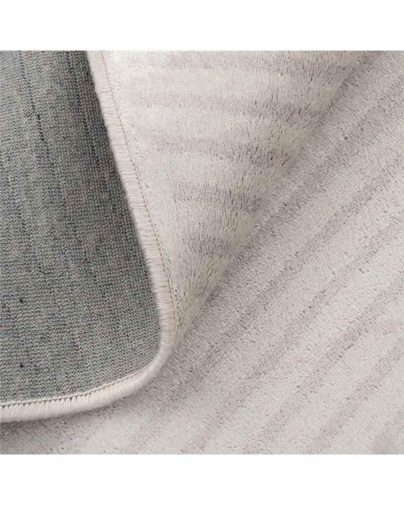 ALFOMBRA GEOMÉTRICO BEIGE VISCOSA 200 X 300 CM