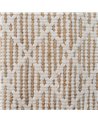 ALFOMBRA BLANCO-NATURAL YUTE-ALGODÓN 80 X 150 CM