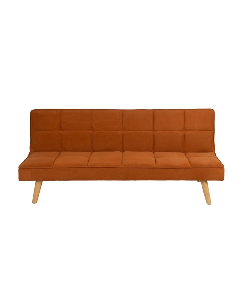 SOFÁ-CAMA NARANJA MADERA DECORACIÓN 175 X 84 X 73 CM