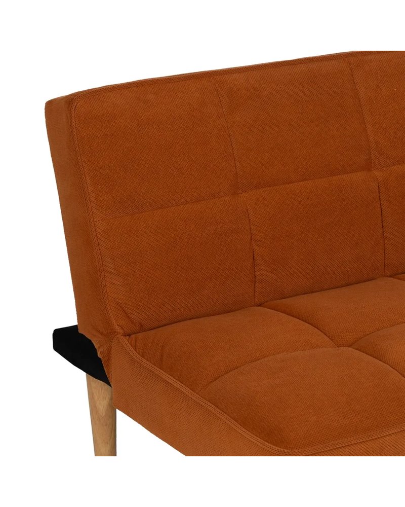 SOFÁ-CAMA NARANJA MADERA DECORACIÓN 175 X 84 X 73 CM