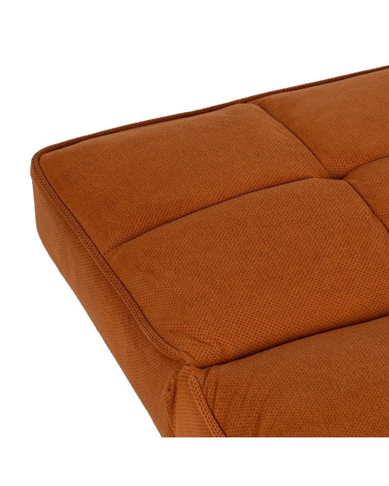 SOFÁ-CAMA NARANJA MADERA DECORACIÓN 175 X 84 X 73 CM