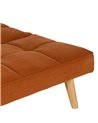 SOFÁ-CAMA NARANJA MADERA DECORACIÓN 175 X 84 X 73 CM