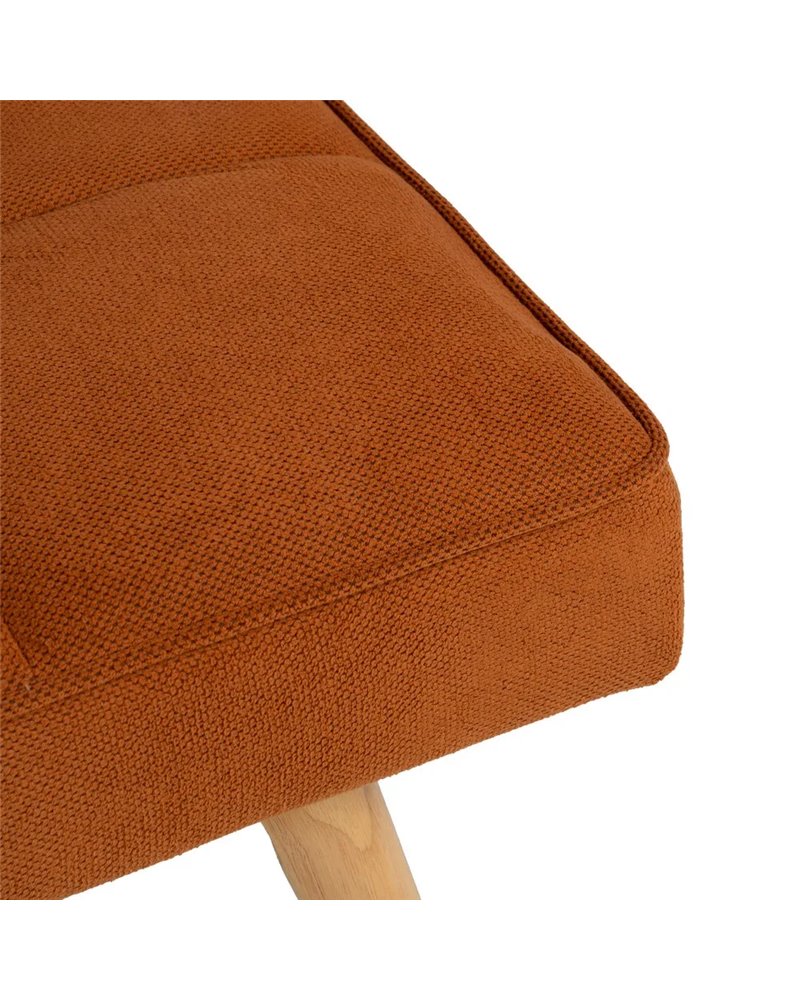 SOFÁ-CAMA NARANJA MADERA DECORACIÓN 175 X 84 X 73 CM