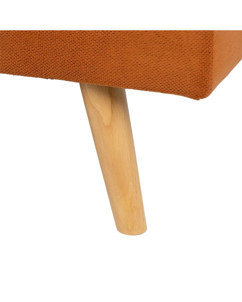 SOFÁ-CAMA NARANJA MADERA DECORACIÓN 175 X 84 X 73 CM