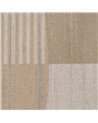 ALFOMBRA GEOMÉTRICO CREMA VISCOSA 160 X 230 CM