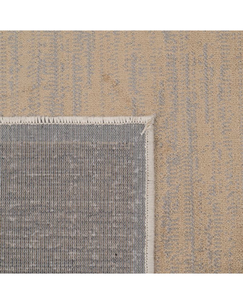 ALFOMBRA GEOMÉTRICO CREMA VISCOSA 160 X 230 CM