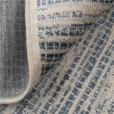 ALFOMBRA BEIGE-AZUL VISCOSA...