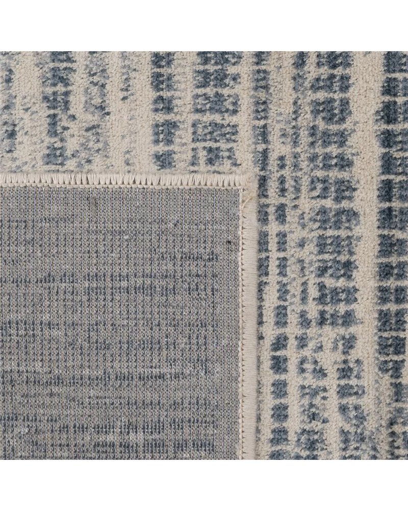 ALFOMBRA BEIGE-AZUL VISCOSA 160 X 230 CM