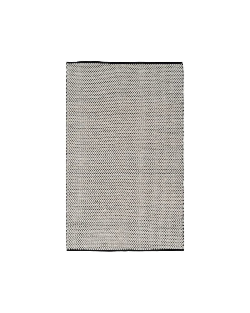 ALFOMBRA BLANCO-NEGRO TEJIDO DECORACIÓN 160 X 230 CM ALFOMBRA BLANCO-NEGRO TEJIDO DECORACIÓN 160 X 230 CM