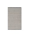 ALFOMBRA BLANCO-NEGRO TEJIDO DECORACIÓN 160 X 230 CM