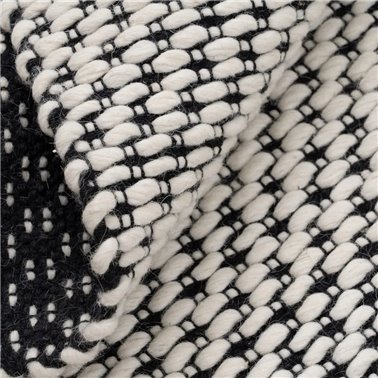 ALFOMBRA BLANCO-NEGRO...