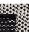 ALFOMBRA BLANCO-NEGRO TEJIDO DECORACIÓN 160 X 230 CM