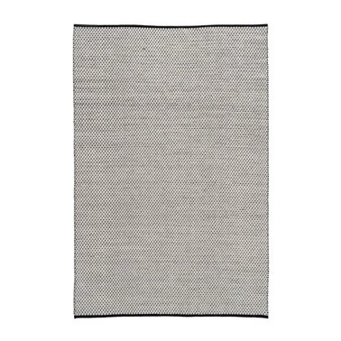 ALFOMBRA BLANCO-NEGRO TEJIDO DECORACIÓN 200 X 300 CM