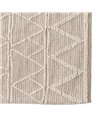 ALFOMBRA CREMA TEJIDO DECORACIÓN 80 X 150 CM