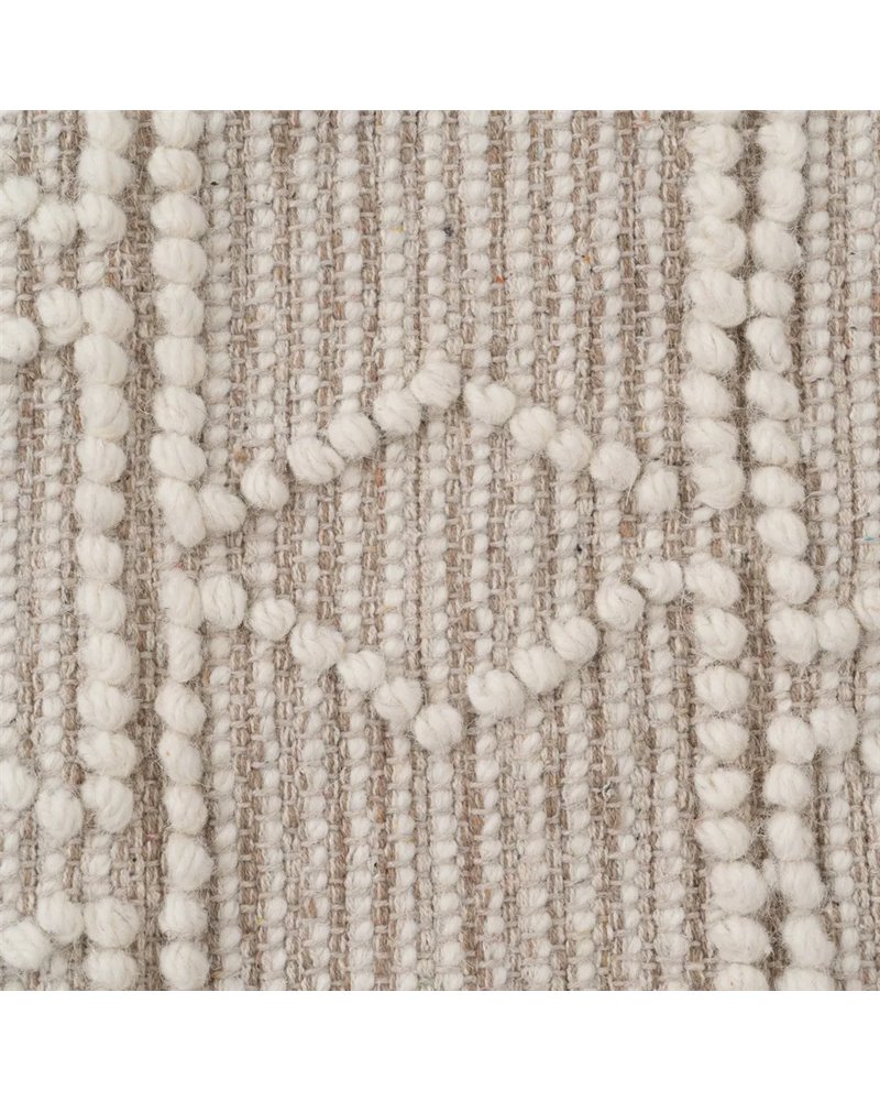 ALFOMBRA CREMA TEJIDO DECORACIÓN 80 X 150 CM