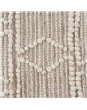 ALFOMBRA CREMA TEJIDO DECORACIÓN 80 X 150 CM
