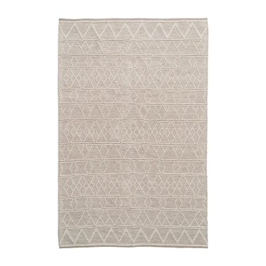 ALFOMBRA CREMA TEJIDO DECORACIÓN 200 X 300 CM