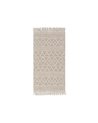 ALFOMBRA CREMA TEJIDO DECORACIÓN 80 X 150 CM