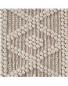 ALFOMBRA CREMA TEJIDO DECORACIÓN 80 X 150 CM