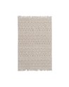 ALFOMBRA CREMA TEJIDO DECORACIÓN 160 X 230 CM