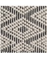 ALFOMBRA BLANCO-NEGRO TEJIDO DECORACIÓN 200 X 300 CM