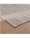 ALFOMBRA GRIS TEJIDO DECORACIÓN 160 X 230 CM