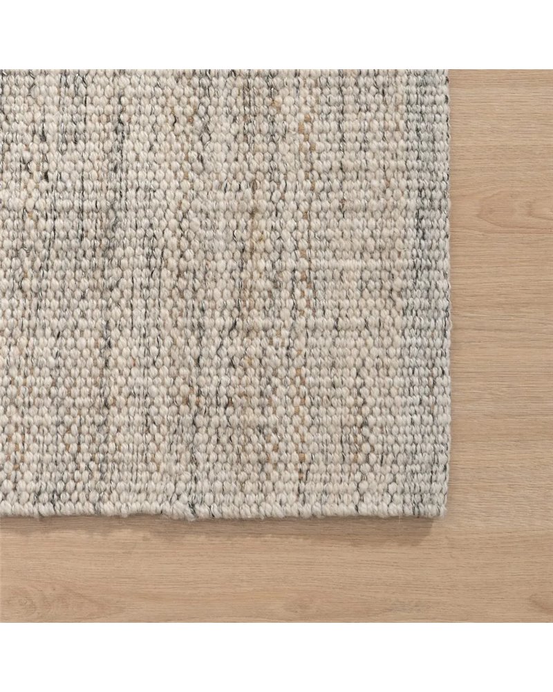 ALFOMBRA GRIS TEJIDO DECORACIÓN 160 X 230 CM