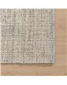 ALFOMBRA GRIS TEJIDO DECORACIÓN 160 X 230 CM
