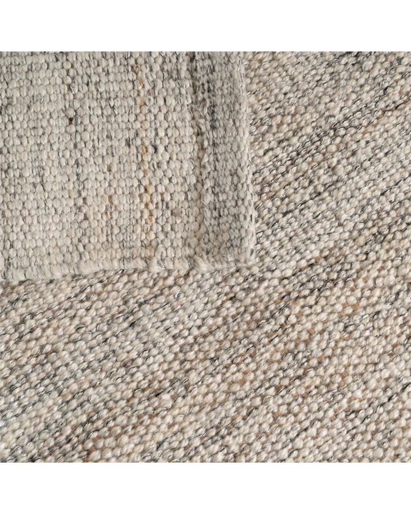 ALFOMBRA GRIS TEJIDO DECORACIÓN 160 X 230 CM