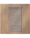 ALFOMBRA MARRÓN TEJIDO DECORACIÓN 80 X 150 CM
