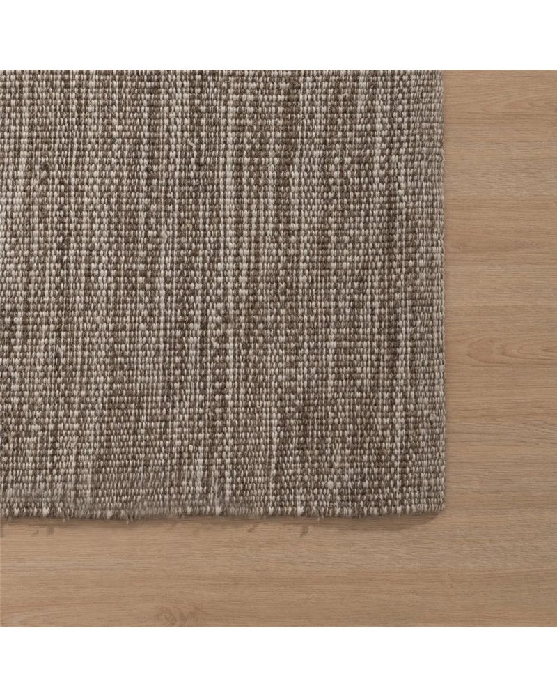 ALFOMBRA MARRÓN TEJIDO DECORACIÓN 80 X 150 CM
