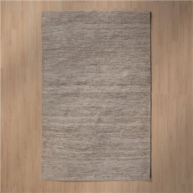 ALFOMBRA MARRÓN TEJIDO DECORACIÓN 160 X 230 CM