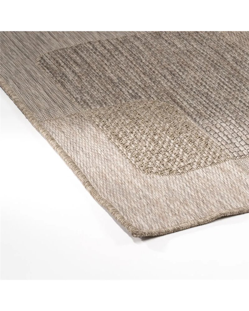 ALFOMBRA MARRÓN POLIPROPILENO 160 X 230 CM